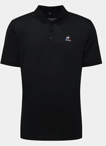 Czarna koszulka polo Le Coq Sportif