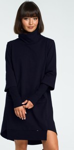 Czarna sukienka Be mini z bawełny