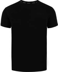 Czarny t-shirt Alpinus w stylu casual z bawełny