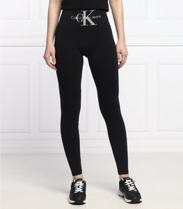 Czarne legginsy Calvin Klein w stylu casual