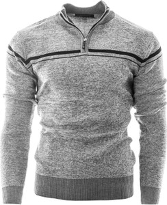 Sweter Risardi w stylu casual z bawełny ze stójką