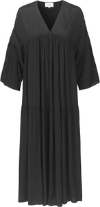 Sukienka Second Female w stylu casual oversize z dekoltem w kształcie litery v
