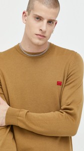 Brązowy sweter Hugo Boss w stylu casual