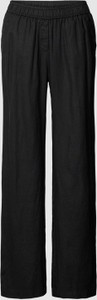Czarne spodnie Toni Dress w stylu retro z lnu