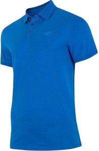 Niebieski t-shirt 4F w sportowym stylu z krótkim rękawem