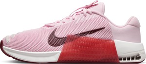 Różowe buty sportowe Nike z tkaniny z płaską podeszwą w sportowym stylu