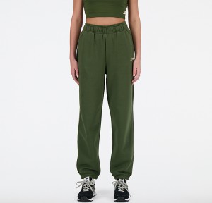 Zielone spodnie New Balance z dresówki