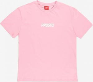 T-shirt Prosto. z okrągłym dekoltem z bawełny