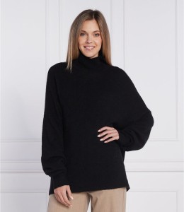 Czarny sweter Samsøe & Samsøe z wełny w stylu casual