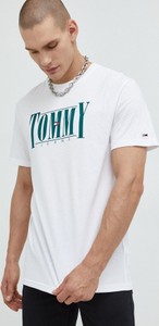 T-shirt Tommy Jeans z nadrukiem z krótkim rękawem