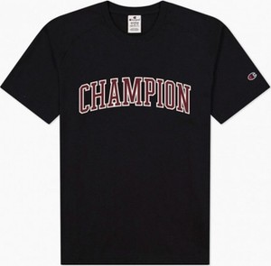T-shirt Champion w młodzieżowym stylu z bawełny z nadrukiem