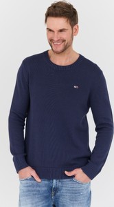 Granatowy sweter Tommy Jeans w stylu casual
