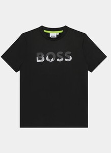 Czarna koszulka dziecięca Hugo Boss