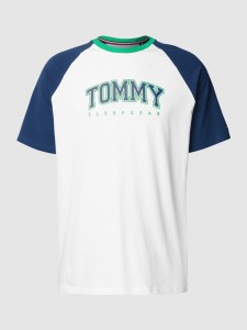 T-shirt Tommy Hilfiger z nadrukiem z krótkim rękawem z bawełny