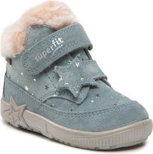 Buty dziecięce zimowe Superfit na rzepy z goretexu