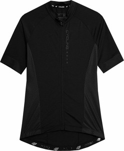 Czarna bluzka 4F z okrągłym dekoltem z krótkim rękawem w sportowym stylu