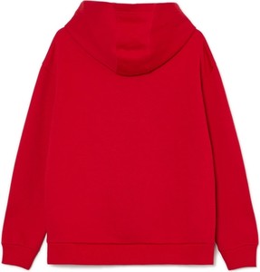 Czerwona bluza Cropp z kapturem