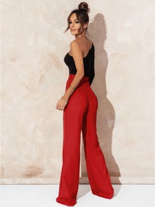 Czerwone spodnie Magmac w stylu retro