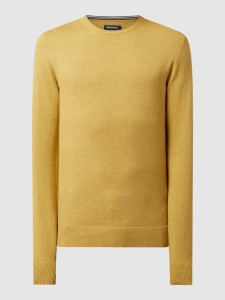 Żółty sweter McNeal w stylu casual z bawełny