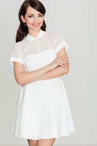 Sukienka LENITIF z krótkim rękawem mini w młodzieżowym stylu
