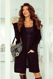 Czarny sweter J&k w stylu casual z bawełny