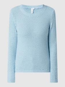 Niebieski sweter Q/s Designed By - S.oliver w stylu casual