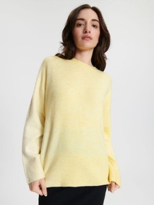 Żółty sweter Sinsay w stylu casual
