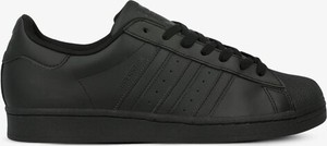 Czarne buty sportowe Adidas w sportowym stylu ze skóry