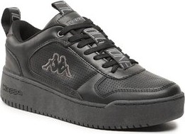 Czarne buty sportowe Kappa w sportowym stylu z płaską podeszwą