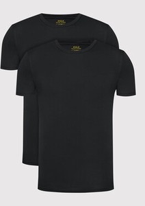 Czarny t-shirt POLO RALPH LAUREN z krótkim rękawem w stylu casual