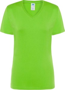 Zielona bluzka JK Collection z krótkim rękawem z dżerseju w stylu casual