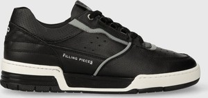 Czarne buty sportowe PRM w sportowym stylu ze skóry