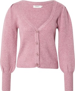 Różowy sweter Only w stylu casual z dzianiny