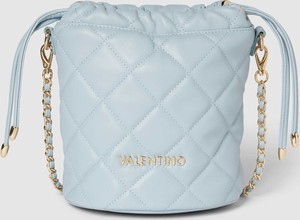 Niebieska torebka Valentino Bags w wakacyjnym stylu pikowana średnia