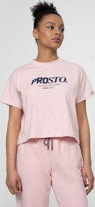 T-shirt Prosto. z krótkim rękawem z okrągłym dekoltem w młodzieżowym stylu