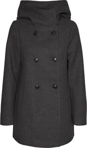 Czarny płaszcz Vero Moda z kapturem krótki
