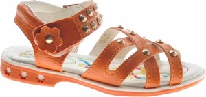 Pomarańczowe buty dziecięce letnie Pantofelek24 na rzepy