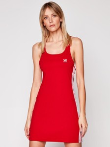 Czerwona sukienka Adidas mini