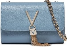 Niebieska torebka Valentino matowa na ramię