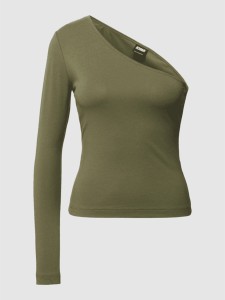 Zielona bluzka Urban Classics z długim rękawem w stylu casual z bawełny
