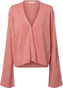 Różowy sweter DESIGNERS REMIX z wełny w stylu casual