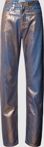 Fioletowe jeansy Calvin Klein z bawełny w stylu casual