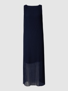 Granatowa sukienka comma, w stylu casual maxi bez rękawów