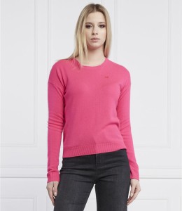 Różowy sweter Pinko z kaszmiru w stylu casual