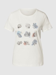 T-shirt Tom Tailor z okrągłym dekoltem z nadrukiem w młodzieżowym stylu