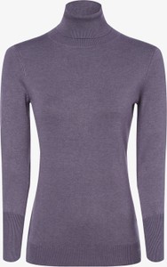 Fioletowy sweter Marie Lund w stylu casual