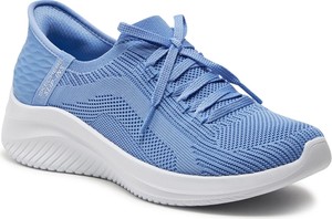 Niebieskie buty sportowe Skechers w sportowym stylu