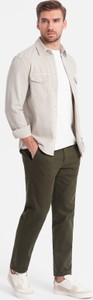 Spodnie Ombre w stylu klasycznym z bawełny