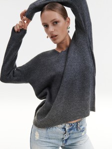 Street One Sweter oversize w kolorze bia\u0142ej we\u0142ny-srebrny W stylu casual Moda Swetry Swetry oversize 