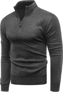 Sweter Risardi w stylu casual ze stójką